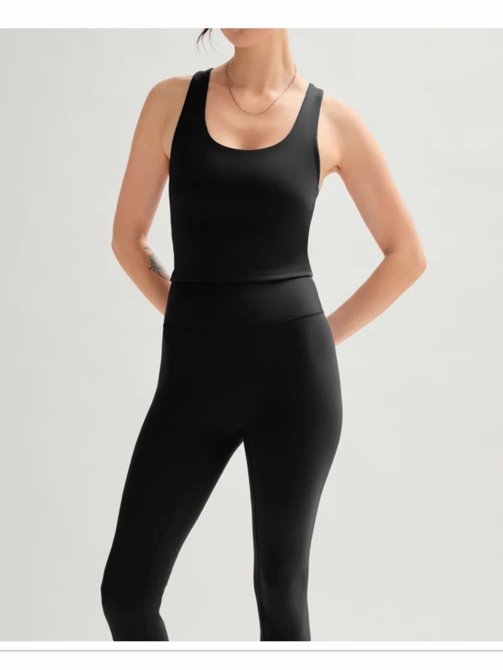 GIRLFRIEND COLLECTIVE ‘Bella Scoop Tank’ Cropped Top